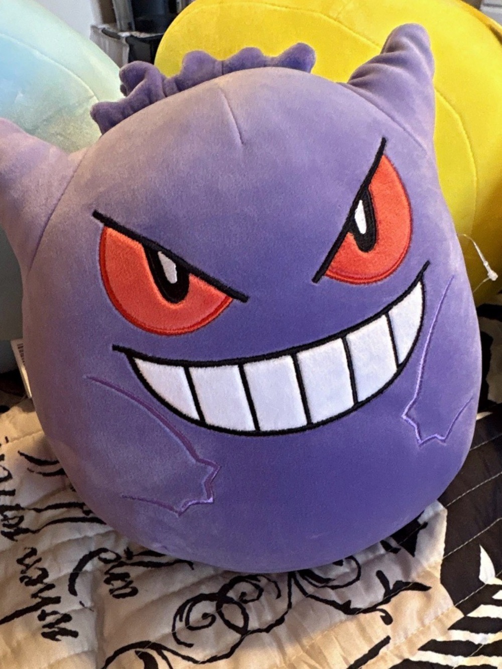 2023 14” Squishmallows Pokémon Gengar Plush Doll Stuffed Toy Purple